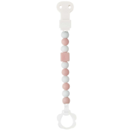 Nattou chain light pink silicone pacifier
