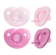 Philips advent pacifier silicone soothie 0-6 girl x2