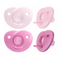 Philips dide pacifier silikoni soothie 0-6 girl x2