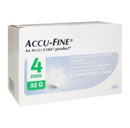 Accu-Fine Needles Insulin 4mm 32g x100 7896