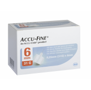 Accu-Fine Needles Insulin 6mm 31g X100 7899