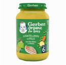 Gerber Organic Pea, Qos yaj ywm thiab Qaib 190g 6m +