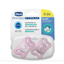 Chicco pacifiers Physio shape micro silicone pink silicone 0-2m x2