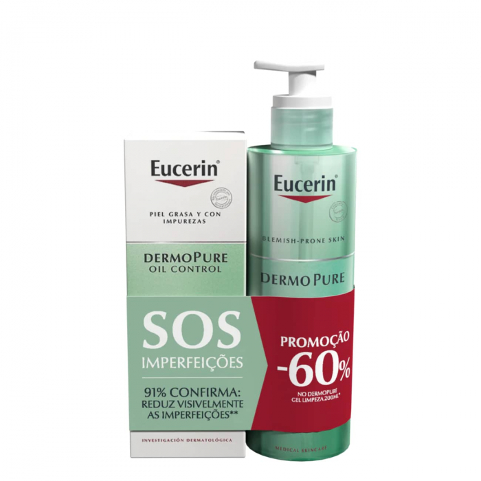 Eucerin Dermopure Pack Matifying Fluid + Gel Cleaning -60% Discount