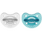 Chicco Physioforma Pacifier Luxe Blue/Transparent 16-36m X2