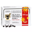 BioActivo D Vitamina Forte+ X80 kapsulak