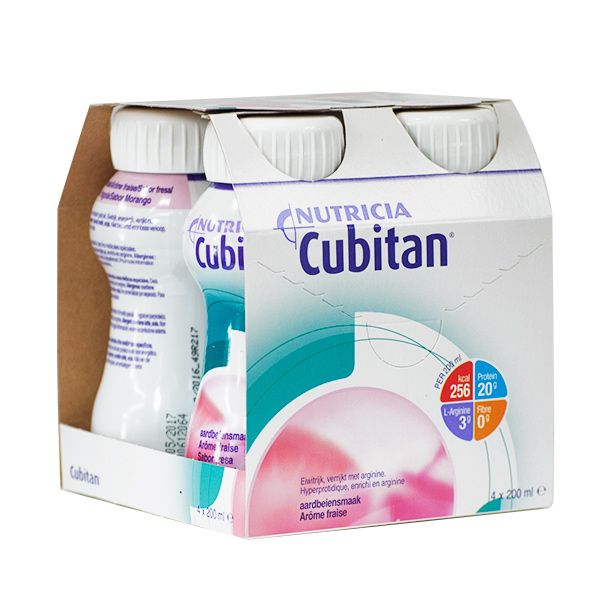 Cubitan strawberry solution 200ml x4