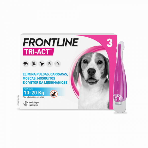 Frontline tri-act m solution dog 10-20kg 2ml x3