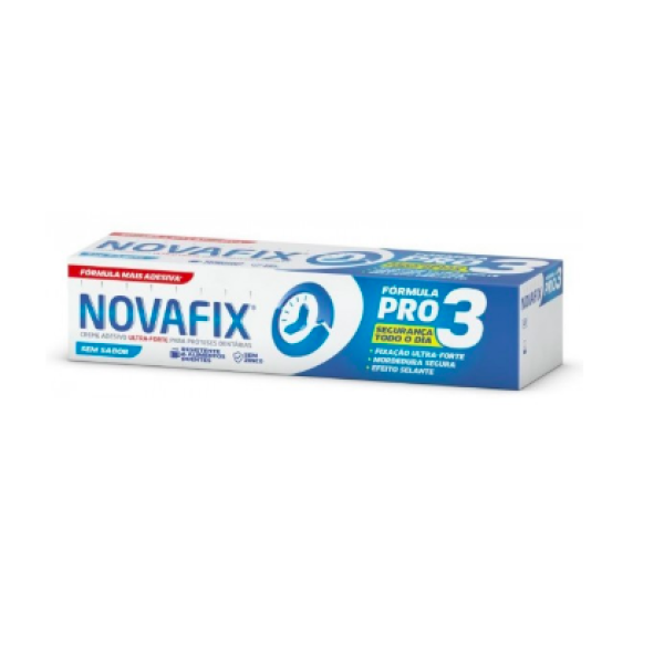 Novafix Pro3 Flavorless Denture Adhesive Cream 70g