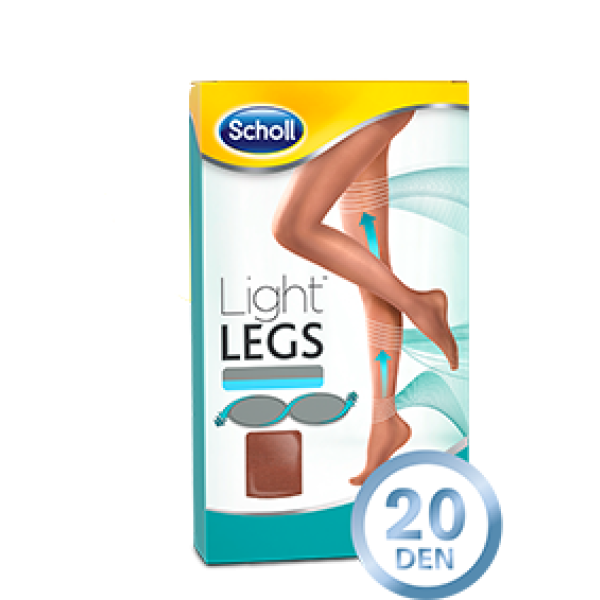 Scholl Compression Stockings Light Legs Tights 20 Denier XL Leather