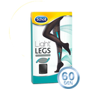 Scholl Light Legs Trikotinės kompresinės kojinės 60 Denier Black XL