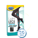 SCHOLL LIGHT LEGS BLACANT 20 DENIER BLACK M COMPRESSION SOCIES