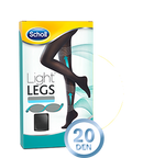 SCHOLL LIGHT LEGS BLACANT 20 DENIER XL SORT KOMPRESSIONSSOCIES