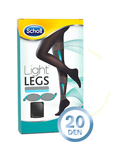 SCHOLL LIGHT LEGS BLACANT 20 DENIER XL BLACK COMPRESSION SOCIES