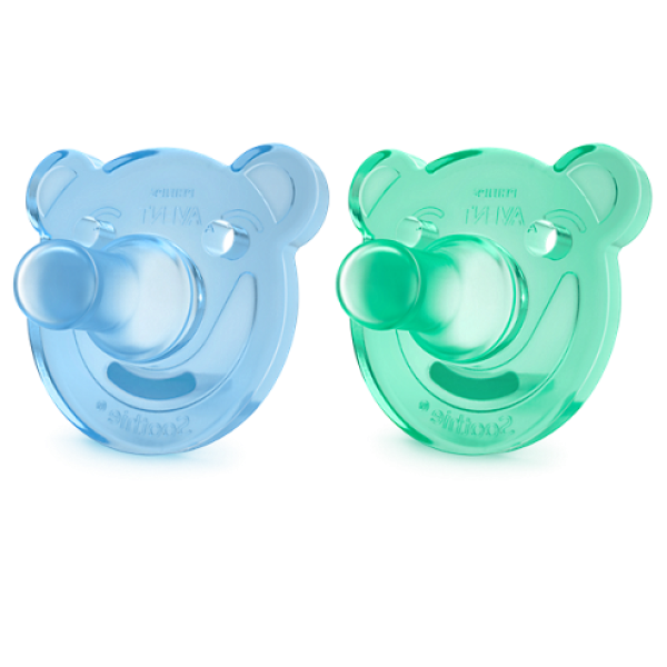 Philips Avent Soothie Pacifier Silicone Boy 3M+ x2