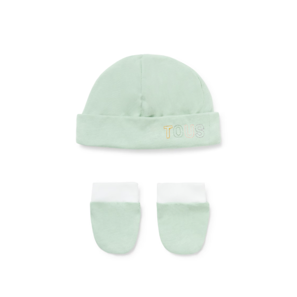 Tous Baby Smooth Mist Hat and Gloves Set T0-1M