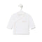 Tous Baby Plain White Crossed Sweater T0-1M