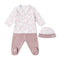 Tous Baby Set 3 Piece Kaos Pink T0-1M