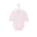 Tous Baby Body with Plain Pink Collar T3-6M