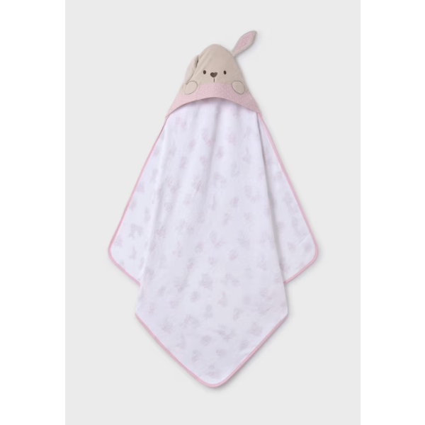 Mayoral Baby Pink Animal Face Towel