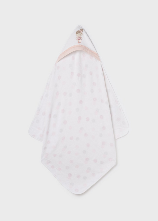 Mayoral Pink embroidered towel