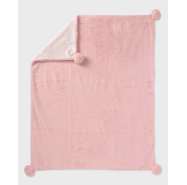 Mayoral blanket pom pink baby