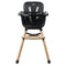 Drewniane krzesełko do karmienia Ding Baby Daily w kolorze czarnym