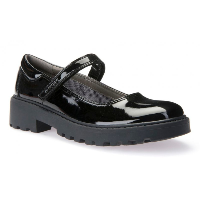 Geox breathes shoes varnish girl j6420p Casey G Black