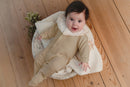 Mighty love babygrow lace taupe