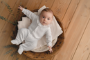 Mighty Love Baby Grow With 100% Cotton Beige Track