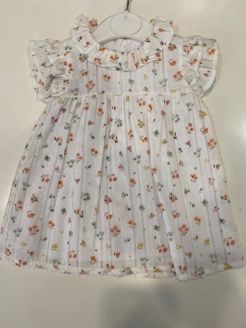 Mighty love dress 100% cotton flowers